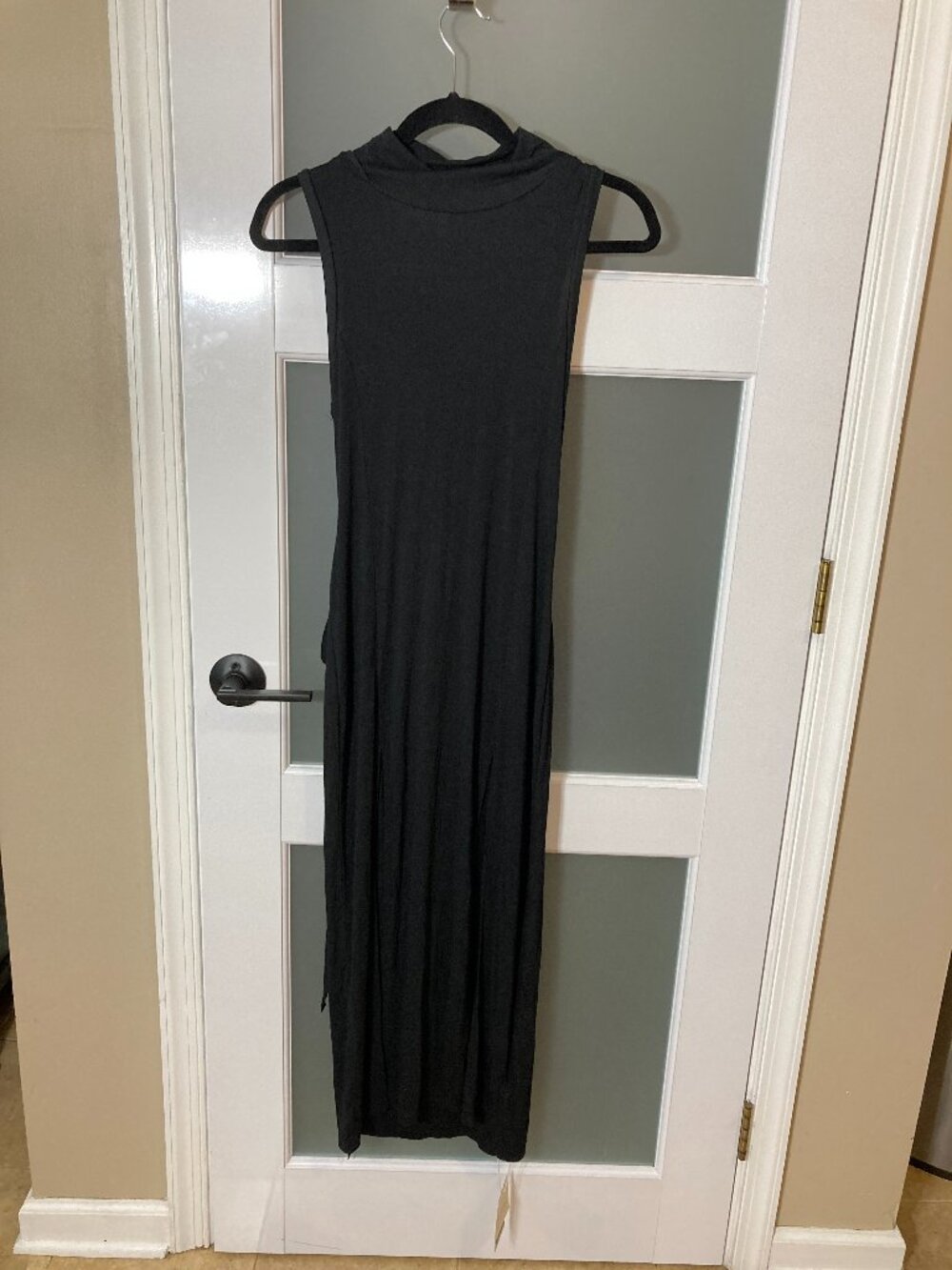 Halara Hooded High Neck Sleeveless Cut Out Tie Back Midi Casual Dress - NWT! - M